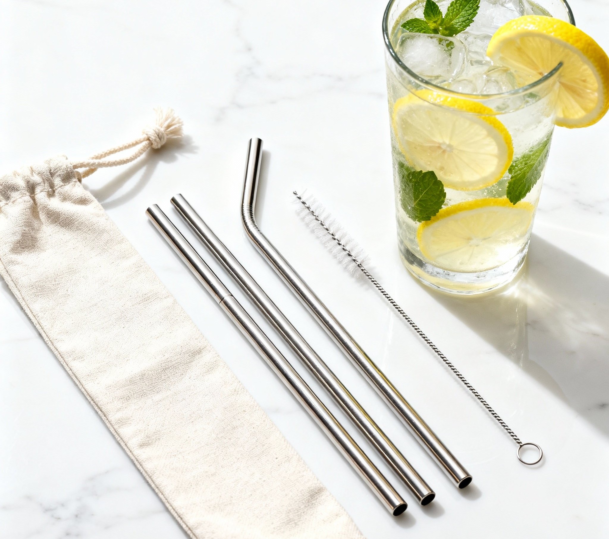 Sedotan Stainless Steel Set