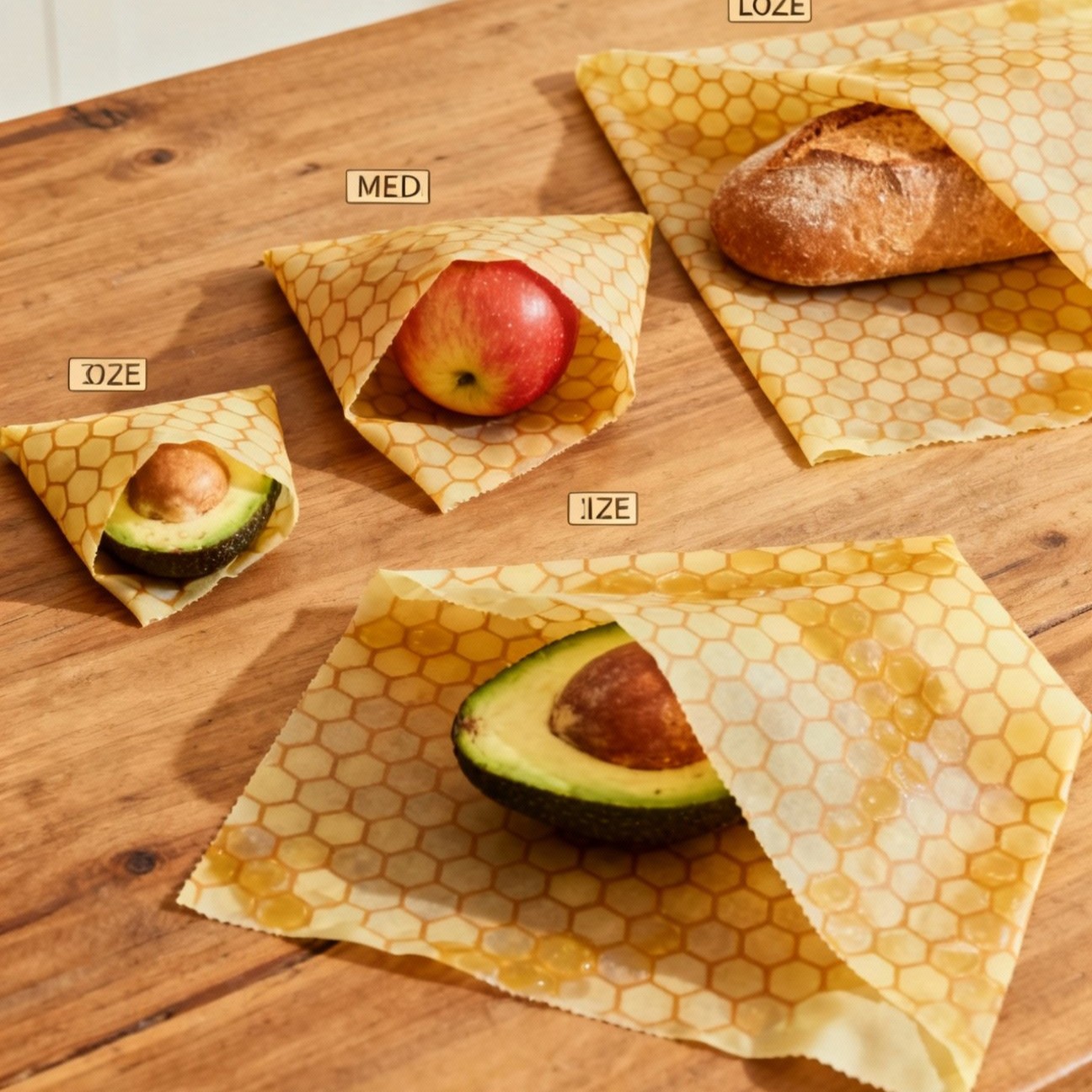 Beeswax Food Wrap (Paket 3 Ukuran)