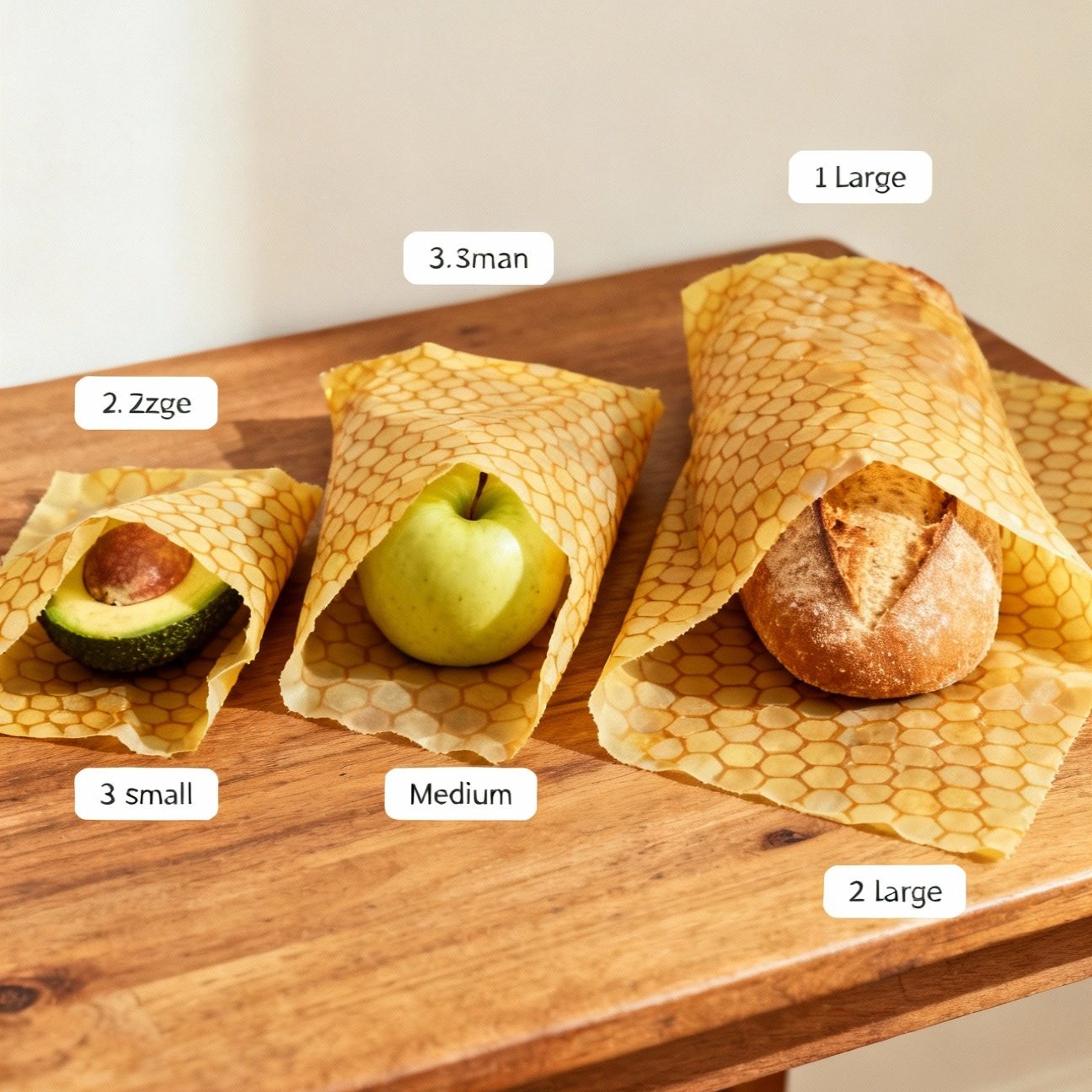 Beeswax Food Wrap (Paket 3 Ukuran)