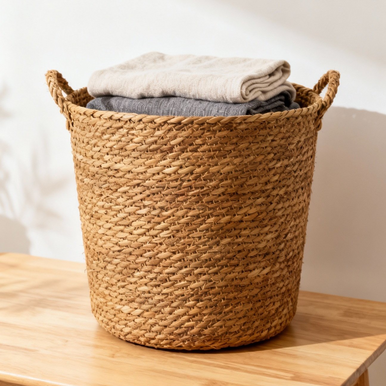 Keranjang Laundry Anyaman Eceng Gondok