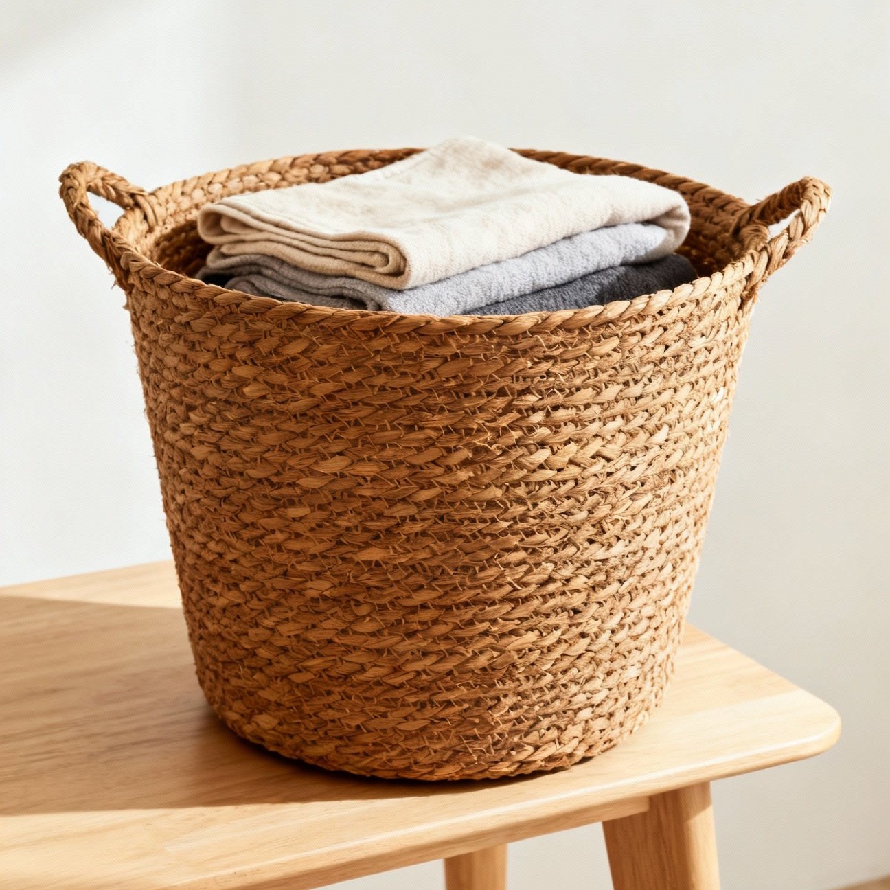 Keranjang Laundry Anyaman Eceng Gondok